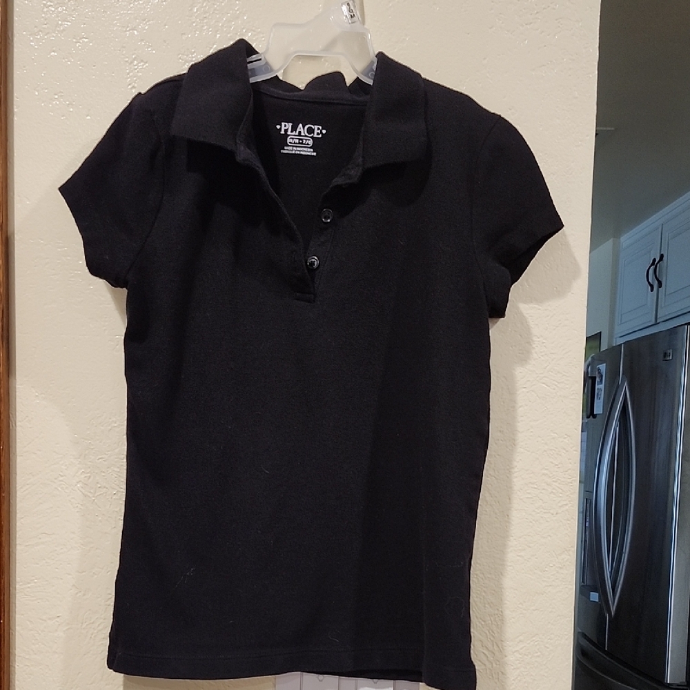 Children's Place Black Polo Shirt